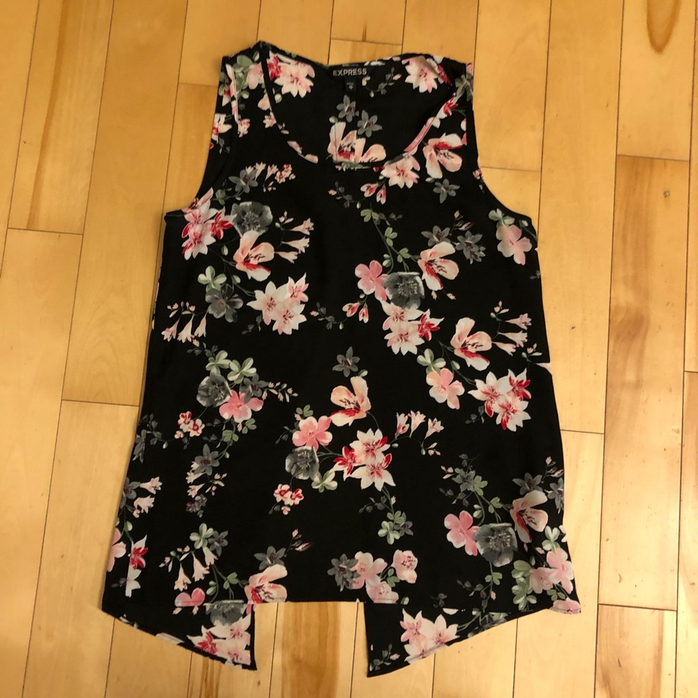 Express split back tank top